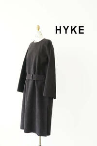 HYKE ULTRASUEDE BELL SLEEVE DRESS ハイク スウェードワンピース size 2 212-16119 0708433