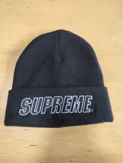 supreme ビーニー　ニット帽 ブラック