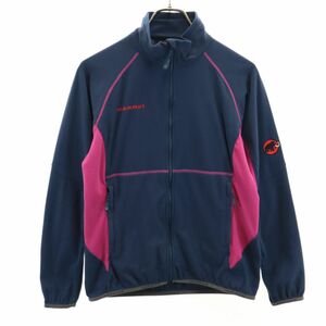 マムート アウトドア 長袖 ジップジャケット M ネイビー×ピンク Mammut レディース