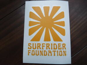 ◆新品U.S.限定サーフライダー【SURFRIDER　FOUNDATION】転写 Stickerステッカー限定◆YELLOW