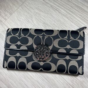 本物 コーチ 長財布 黒色系 COACH c36