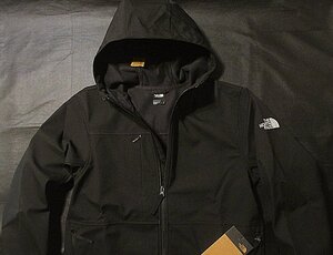 本物正規◆ノースフェイス◆ソフトシェルジャケット 袖ロゴ CASTLE ROCK HOODIE■S■黒■新品/アメリカ限定/KX7■吸湿速乾