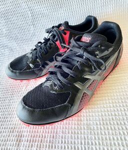 asics effort 13 ◆ アシックス エフォート 13 ◆ 陸上競技用スパイクシューズ ◆ 27cm ブラック / ガンメタル ◆ 1093A167