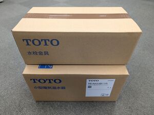 新品 未使用 TOTO 湯ぽっと REAK03B11RS33M6 (REAK03B11R 自動水栓一体形電気温水器 + TLE33003J 台付自動水栓) セット品