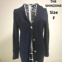 【オシャレ☆THE SHINZONE TOKYO】 ネイビーカーディガン　F