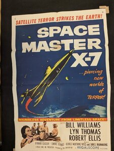 長E166/US版1sh 映画ポスター【 Space Master X-7 】監督 エドワード・バーンズ/ORG 58/267/1円～