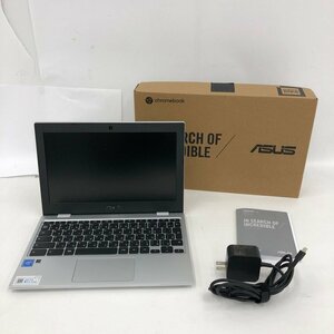 ASUS　chromebook CX1101CM　N4020　4GB　32GB　トランスペアレントシルバー　初期化済み　箱あり　通電〇【CIBA5038】