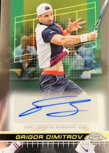 2024 TOPPS CHROME TENNIS GRIGOR DIMITROV グリゴール・ディミトロフ　AUTO 直筆サイン