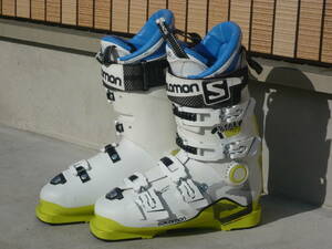 0★★★★即決！SALOMON/サロモン スキーブーツ XMAX120 白/イエロー 26.0cm/26.5cm 305mm