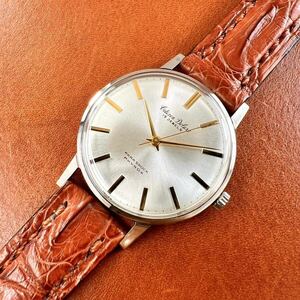 OH済! 極上美品! CITIZEN Deluxe 19石 クロコダイル本革手縫いベルト Dバックル シチズン デラックス 51501202 手巻 国産 ビンテージ腕時計