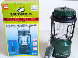 送料無料 SOUTH FIELD 蛍光灯 6W リモート ランタン SF-RU グリーン色 防滴仕様 災害 停電 地震 防災 キャンプ 懐中電灯 昭和 レトロ