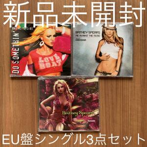 Britney Spears ブリトニー・スピアーズ Do somethin’ Me Against The Music Everytime Remixes EU盤シングル3点セット 新品未開封