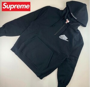 【未使用】NIKE × Supreme コラボ パーカー S 黒 シュプリーム ナイキ