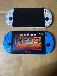 1円スタート（未テスト）PS Vita、カラーブルーとホワイトPCH-2000、SONY、ソニーVita、ポータブルゲームコンソール、Vitaメモリ