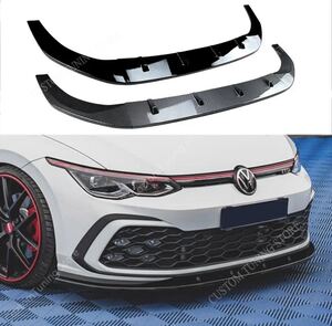 ★NEW★ VW ゴルフ8 スプリッター ディフューザー リップ エアロ カスタム mk8 GTI Rライン フォルクスワーゲン golf8 ③