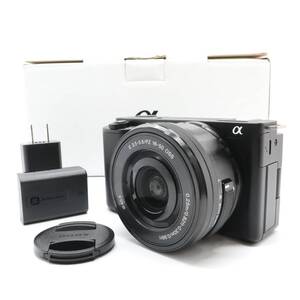 《新品級 S数50回》 SONY VLOGCAM ZV-E10L パワーズームレンズキット ブラック ソニー k2908