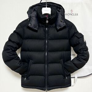 国内正規品 MONCLER モンクレール モンジュネーブル ブラック サイズ1ダウンジャケット 黒 ウール