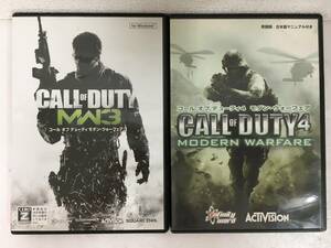 ●○D993 Windows XP/Vista CALL OF DUTY MODERN WARFARE 3 4 コール オブ デューティ モダン・ウォーフェア 3 4 2本セット○●