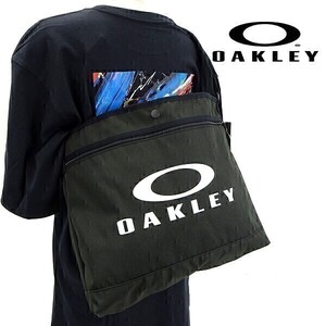 □OAKLEY オークリー 新品 大人の拘り小物 撥水リップポリエステル ビッグロゴ ショルダーバッグ 921646JP 02E 12L ▲008▼kkf1375x