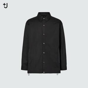 UNIQLO ＋J オーバーサイズ シャツ ブルゾン / L サイズ BLACK ユニクロ 