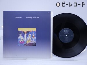 Shankar「Nobody Told Me」LP（12インチ）/ECM Records(ECM 1397)/フォーク