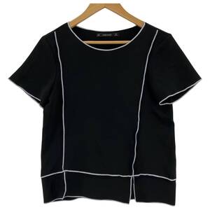 ゆうパケットOK ZARA basic ザラ ベーシック カットソー sizeUSA XS/ブラック