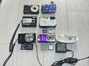 Canon OLYMPUS CASIO KONICA FUJIFILM デジタルカメラ 6台まとめ★動作未確認★