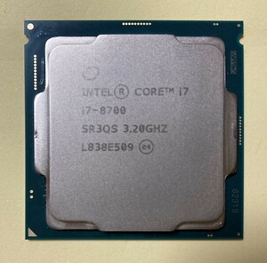 【動作確認済】Intel インテル CPU Core i7 8700（第8世代Coreiシリーズ） 