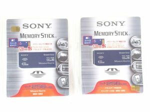 AE 19-11 未使用 SONY MEMORY STICK ソニー メモリースティック 256MB 2個セット