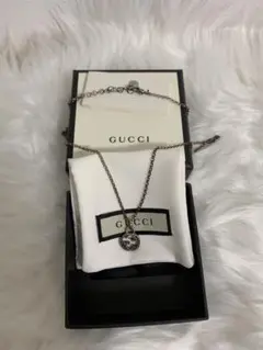 ほぼ未使用！GUCCI インターロッキングネックレス