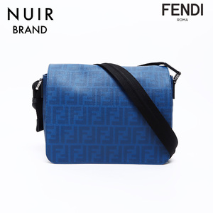 フェンディ FENDI ショルダーバッグ ズッカ ブルー