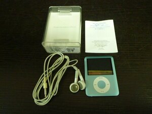 TSA-01337-03 Apple アップル ipod nano 8GB ブルー A1236 ケース付き ※ジャンク品