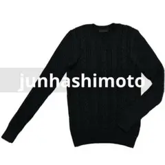 定価3.8万junhashimoto CABLE VNECK KNIT 2ニット