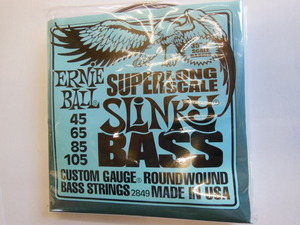 旧パッケージアウトレット品！！☆ERNIE BALL Super Long Scale Slinky 45-105 アーニーボール ベース弦☆