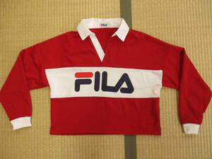 「FILA トレーナー フリーサイズ 赤」　【中古】