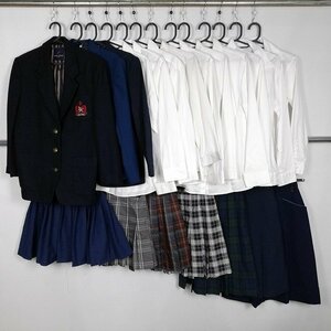 一般 コスプレ ブレザー ブラウス スカート 1円 中古 制服 学生服 ユニクロ セット 詰合わせ 39CS-749 DF