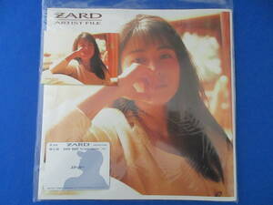 ZARD ARTIST FILE 坂井泉 蒲池幸子 ザード アーティスト ファイル 写真集 パンフレット ステッカー