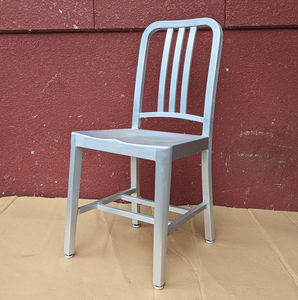ネイビーチェア アルミニウム US海軍 軍物 椅子 エメコタイプ Navy chair Navychair 家具 海軍 シルバー B001