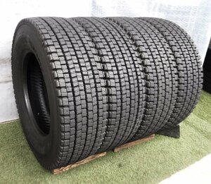 ★265/70R19.5 140/138J ダンロップ SP001 ☆残溝最大17mm バリ溝【引き取り大歓迎】極上美品☆レンジャー等に!!激安4本セット価格_A445