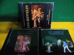 輸入盤CD レッド・ツェッペリン　Led Zeppelin For Badge Holders Only Part1〜3の3枚セット Live in Los Angeles 1977 feat Keith Moon