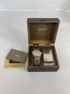 zippo ジッポー ジッポ クオーツ 腕時計 シルバー ライター セット 特別限定品 1000セット リミテッドエディション アメリカンスピリット