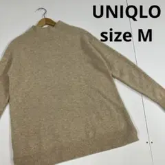 UNIQLO ユニクロ　モックネック　ニット　ウール　古着女子　M