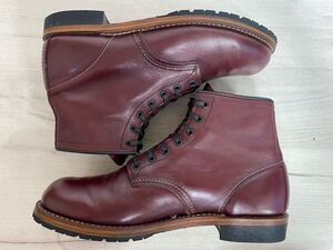 ★01/08製造年★美品★REDWING レッドウィングベックマンUS8D(26.0〜26.5)9011ブラックチェリー ブーツ9411 ソール交換カスタム