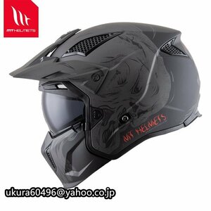 バイクヘルメット フルフェイスヘルメット 半帽ヘルメット 男女兼用 レーシング かっこいい アメリカレトロスタイルサイズL-3XL