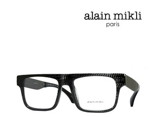 【alain mikli】 アランミクリ メガネフレーム 　A03506　004　ブラック・クリア・グレー　アジアンフィツト　国内正規品　