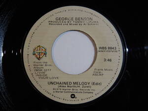 George Benson Unchained Melody (Edit) / Before You Go (Edit) Warner Bros. US WBS 8843 200652 SOUL ソウル レコード 7インチ 45