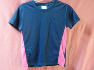 ＵＳＥＤ キッズ IGNIO スポーツＴシャツ １２０ 紺/ピンク