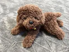 茶色の犬のぬいぐるみ