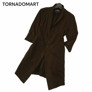 TORNADOMART トルネードマート 春夏 ブライトタック メッシュ★ 7分袖 チェスター ジャケット Sz.M　メンズ　A4T03187_3#M