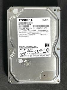 【送料無料】★ 1TB ★ TOSHIBA　/　DT01ACA100 【使用時間：2736ｈ】 良品　3.5インチ内蔵HDD　SATA600/7200 AVコマンド対応[管理■R0FS]